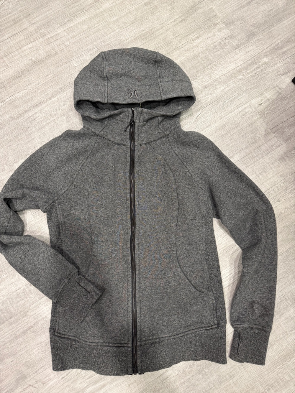 lululemon athletica Women's Full-Zip Hoodie - Heather Charcoal Gray
